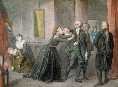 Ludwik XVII został oddzielony od matki Marii Antoniny 3 lipca autorstwa Unknown artist