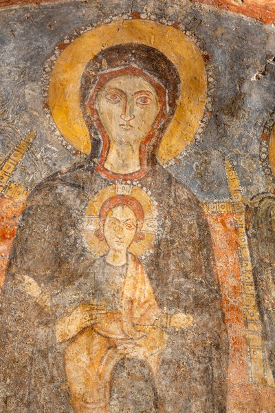 Madonna z Dzieciątkiem między archaniołami, detal autorstwa Unknown artist