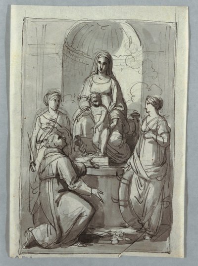 Madonna ze świętymi autorstwa Unknown artist