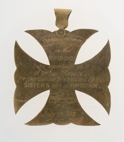 Wisiorek z krzyżem maltańskim dla Berthy Palmer autorstwa Unknown artist