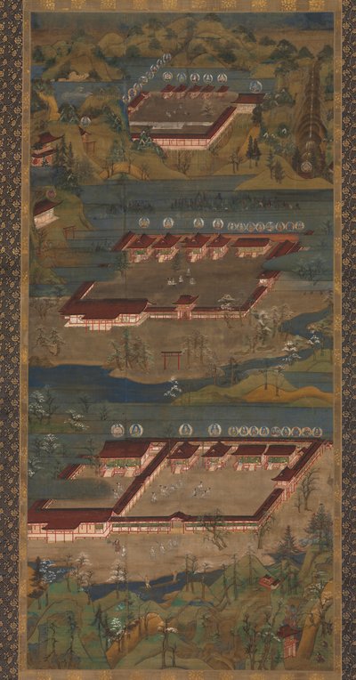 Mandala Trzech Świątyń w Kumano autorstwa Unknown artist