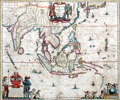 Mapa Azji z atlasu Blaeu autorstwa Unknown artist