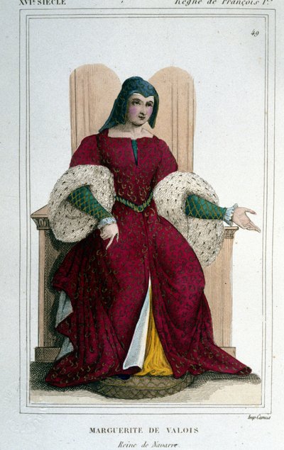 Małgorzata z Angoulême lub Nawarry (1492-1549), siostra Franciszka I. autorstwa Unknown artist