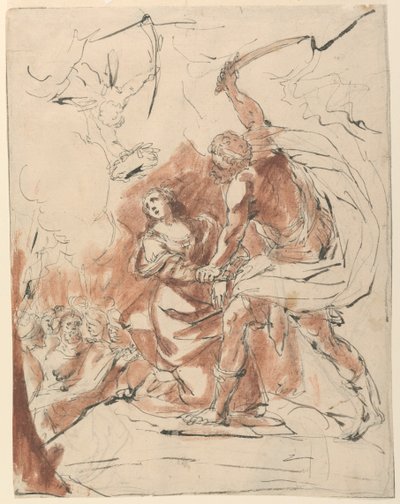Męczeństwo świętej kobiety autorstwa Unknown artist