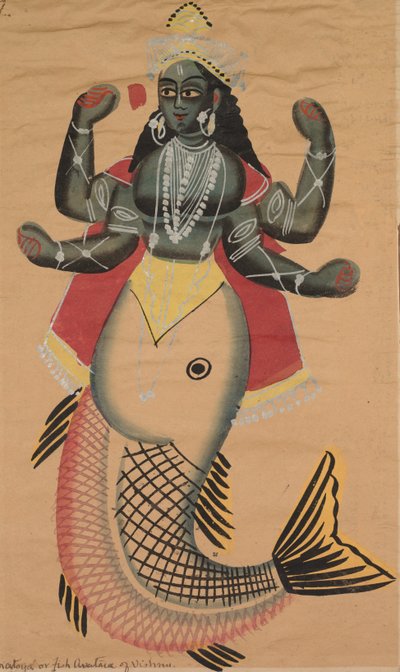 Matka, Ryba Awatar Wisznu autorstwa Unknown artist