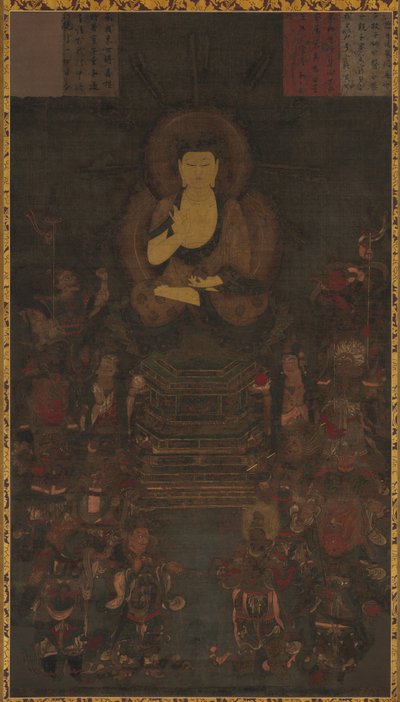 Budda Mistrz Medycyny i Dwunastu Boskich Generałów autorstwa Unknown artist