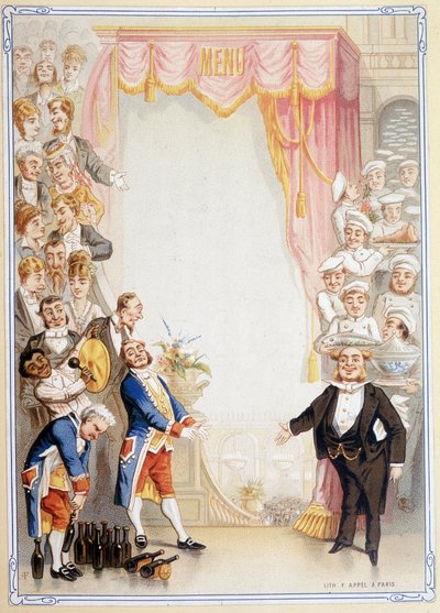 Puste menu - chromolitografia, koniec XIX wieku autorstwa Unknown artist