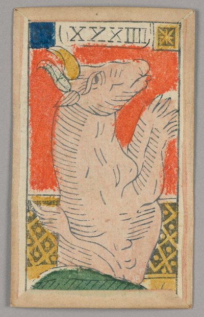 Karta do gry Minchiate (Tarot) autorstwa Unknown artist