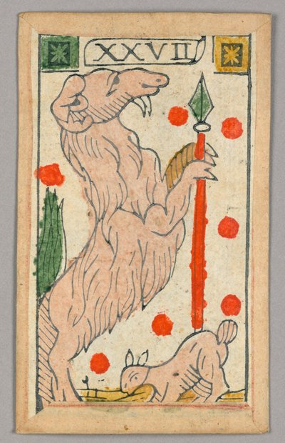 Karta do gry Minchiate (Tarot) autorstwa Unknown artist