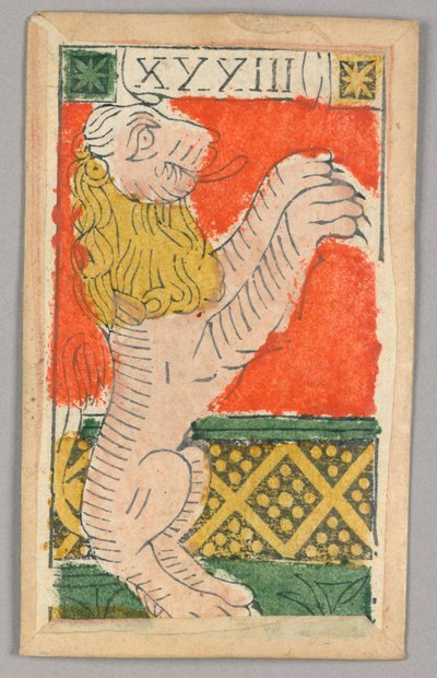 Karta do gry Minchiate (Tarot) autorstwa Unknown artist