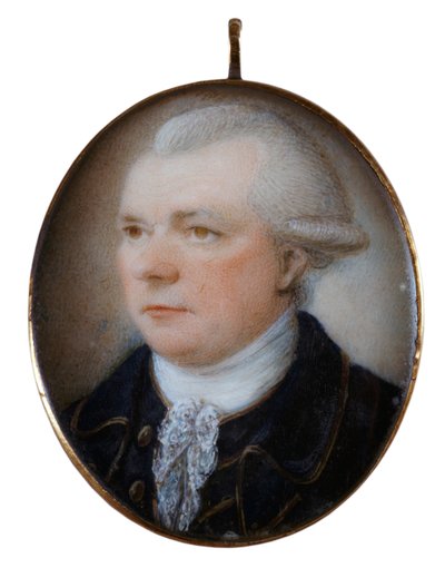 Miniaturowy portret kapitana Johna Coxona (malarstwo) autorstwa Unknown artist