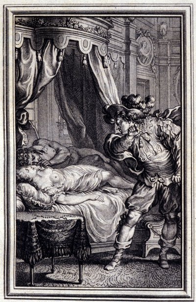 Mona Lisa - w „”Opowieściach i opowiadaniach wierszem”” Jean La Fontaine. 1762. autorstwa Unknown artist