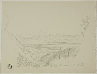 Mont Blanc z Jury autorstwa Unknown artist