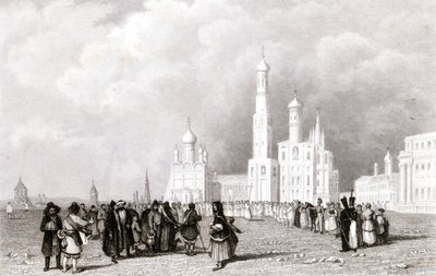 Moskwa. Kościół Iwana Velik autorstwa Unknown artist