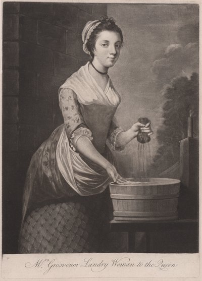 Pani Grosvenor Praczka dla królowej autorstwa Unknown artist