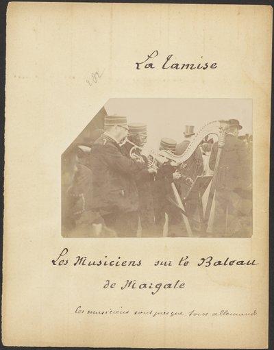 [Muzycy na łodzi z Margate]. autorstwa Unknown artist