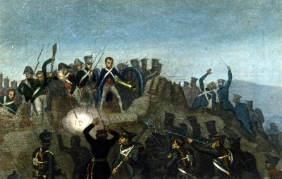 Napoleon I w bitwie pod Montmartre, 30 marca autorstwa Unknown artist