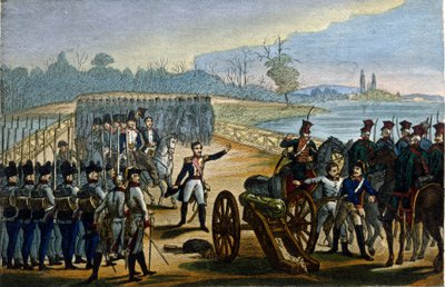 Wojna napoleońska. Wiedeń: Zdobycie mostów na Dunaju w dniu 13.11.1805. autorstwa Unknown artist