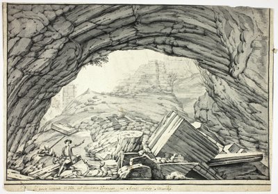 Naturalny most Velo, na wzgórzach Veronese, w pobliżu Altissimo autorstwa Unknown artist
