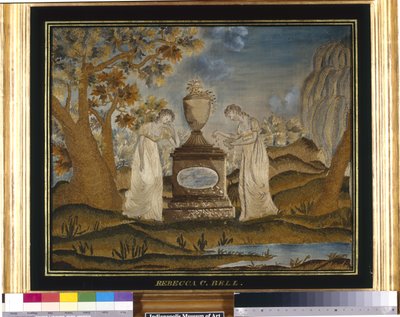 Obraz Żałobny Robótki Ręczne (nićmi jedwabnymi, haftowany) autorstwa Unknown artist