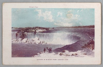 Niagara zimą z Kanady Strona z Falls of Niagara: Being a Complete Guide autorstwa Unknown artist