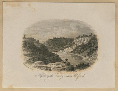 Nightingale Valley, w pobliżu Clifton autorstwa Unknown artist