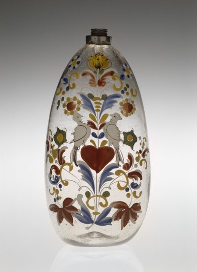 Butelka do karmienia lub na leki, 1750-1800 (szkło) autorstwa Unknown artist