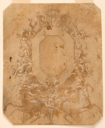 Ośmiokątna dekoracja panelu autorstwa Unknown artist