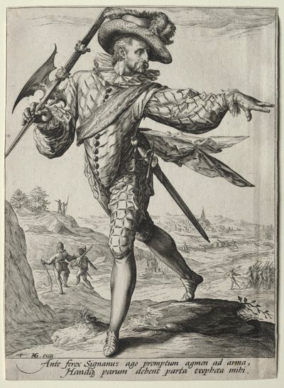 Oficerowie i żołnierze straży przybocznej cesarza Rudolfa II: Sierżant autorstwa Unknown artist