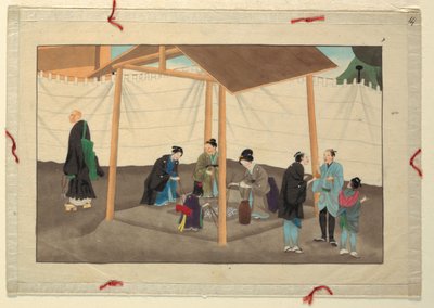 Jedna z szesnastu scen śmierci i pochówku mężczyzny autorstwa Unknown artist