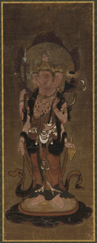 Jeden z dwunastu dewów: Bonten (<em>Brahma</em>) autorstwa Unknown artist