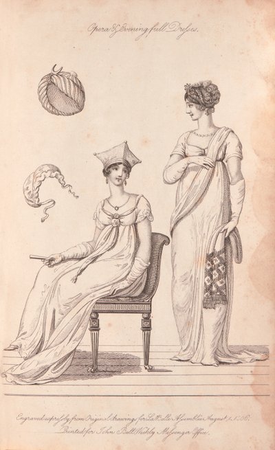Pełna suknia wieczorowa w operze autorstwa Unknown artist
