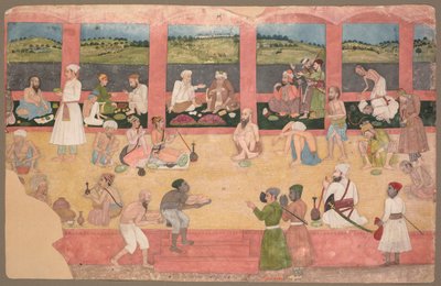 Palacze Opium Serwowali Owoce i Chleb autorstwa Unknown artist