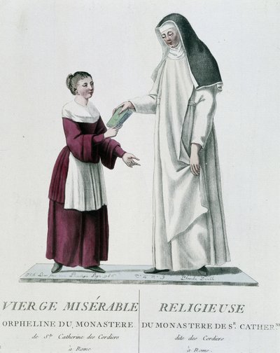 Sierota i religijna nędzna dziewica z klasztoru św Katarzyny des Cordiers w Rzymie autorstwa Unknown artist