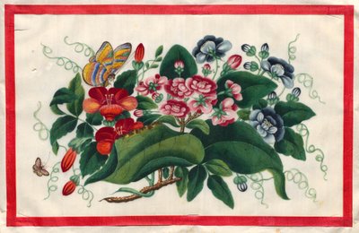 Obraz piąty z Ilustrowanej księgi kwiatów i motyli autorstwa Unknown artist