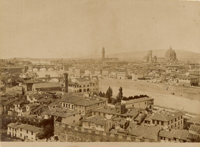 [Panoramiczny widok na Florencję] autorstwa Unknown artist