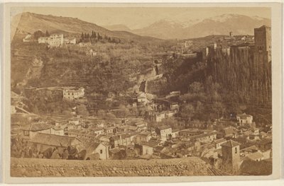 [Panoramiczny widok otaczający Alhambrę]. autorstwa Unknown artist