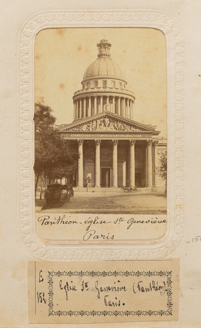 Panthéon - kościół Sainte Geneviève, Paryż autorstwa Unknown artist