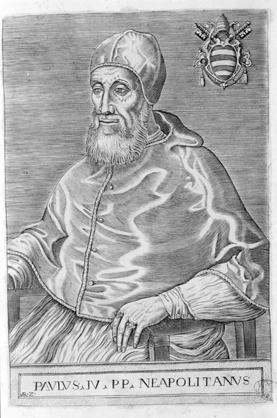 Paweł IV (1476 - 1559). autorstwa Unknown artist