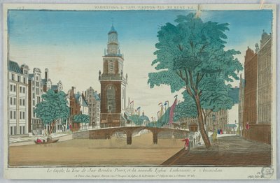 Peep-show, The Cingle, Jan-Rooden-Poort Tower i Nowy Kościół Luterański, w Amsterdamie, nr 15 autorstwa Unknown artist