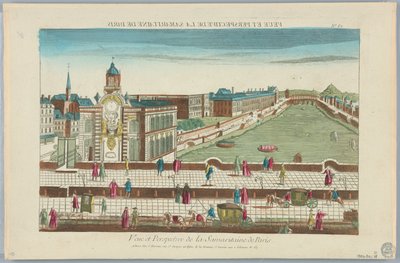 Peep-show, View and Perspective of the Samarytaine of Paris, nr 62 autorstwa Unknown artist