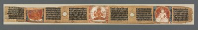 Doskonałość mądrości w ośmiu tysiącach linii: Ashtasahasrika Prajnaparamita: Ozdobiony liść autorstwa Unknown artist