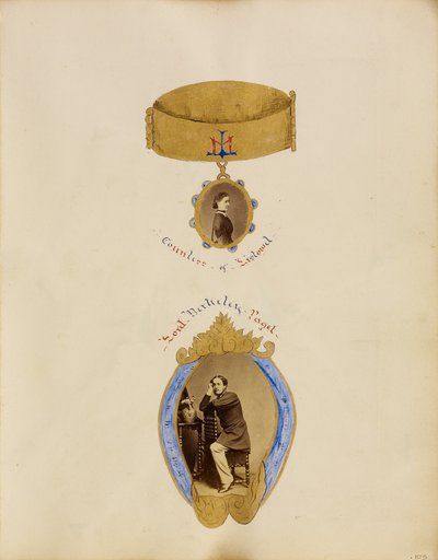 [Kolaż zdjęć z portretami hrabiny Listowel i lorda Berkeleya Pageta]. autorstwa Unknown artist