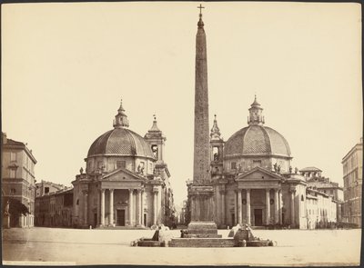 Piazza del Popolo od strony bramy (Rzym) autorstwa Unknown artist