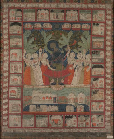 Pichwai z Shri Nathji autorstwa Unknown artist