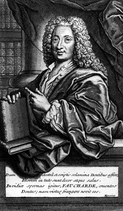 Pierre FAUCHARD (1678-1761) Francuski chirurg i dentysta. autorstwa Unknown artist