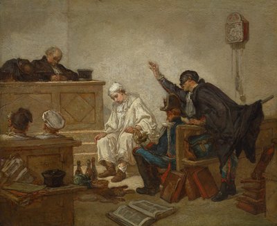 Pierrot w sądzie karnym autorstwa Unknown artist