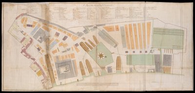Plan Deptford Dockyard autorstwa Unknown artist