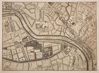 Plan Richmond, Syon i Kew autorstwa Unknown artist
