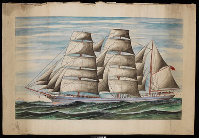 Polinezyjczyk 1876 (gwasz i akwarela) autorstwa Unknown artist